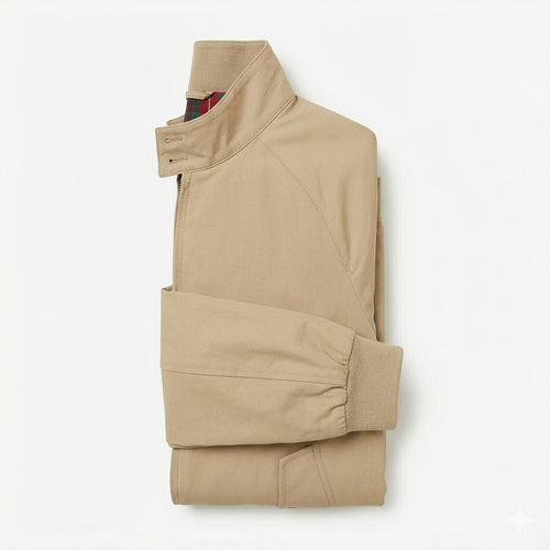 Classic Harrington Jacket - Tan